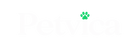 Petvica official logo with purple wordmark and green paw icon